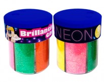 Brillantina Gibre En Pote X 6 Colores Neon