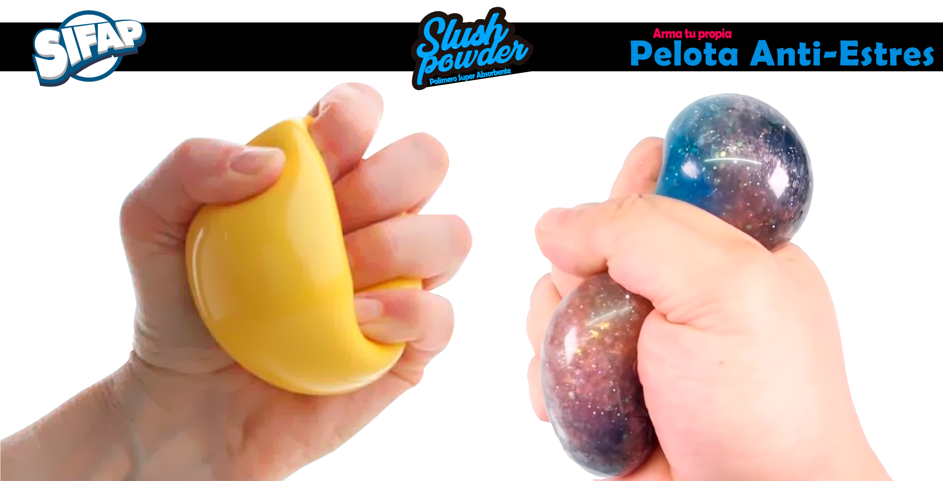 SlushPowder - Experimento Ciencia - pelota anti estres parte 4.