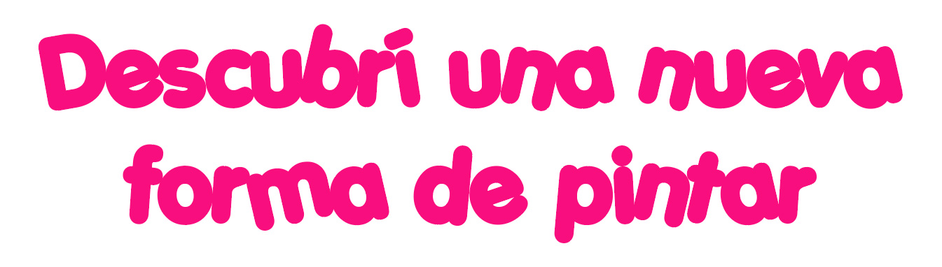 Descubrí una nueva forma de pintar.