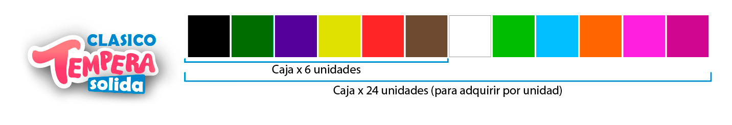 TEMPERA SIFAP Paleta Clasica