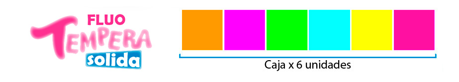 TEMPERA SIFAP Paleta Fluo