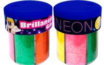 Brillantina gibre (pote) x6 neon