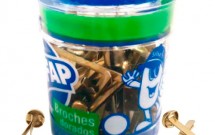 Broches dorados n6 x 100u (pote)