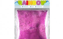 Brillantina gibre rainbow rosa