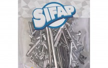 Broches plateados n12 x 100u doy pack