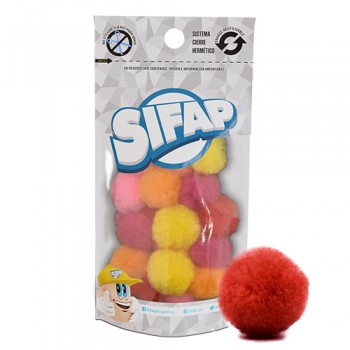 Pompones de felpa surtido fluo