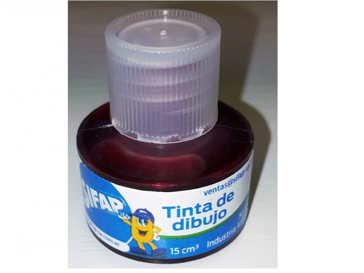 Tinta de dibujo color carmin de 15cc