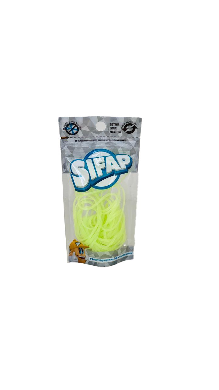 Bandas Elasticas Caucho Verde Fluo